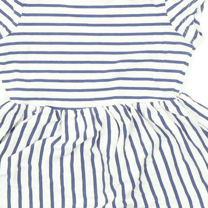 Brand and care label for George girls’ multicoloured striped a-line, size 12-18, months