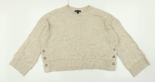 Topshop Womens Beige   Pullover Jumper Size 10