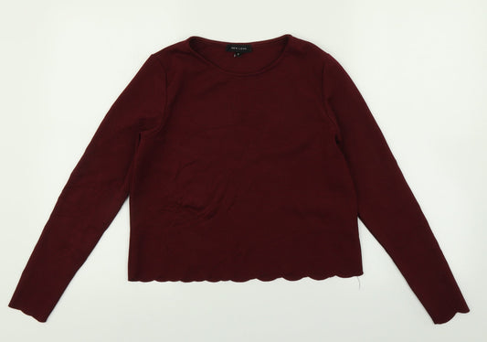 New Look Womens Red   Pullover Jumper Size 8