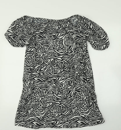 Pep&Co Womens Multicoloured Animal Print  Basic Blouse Size 14