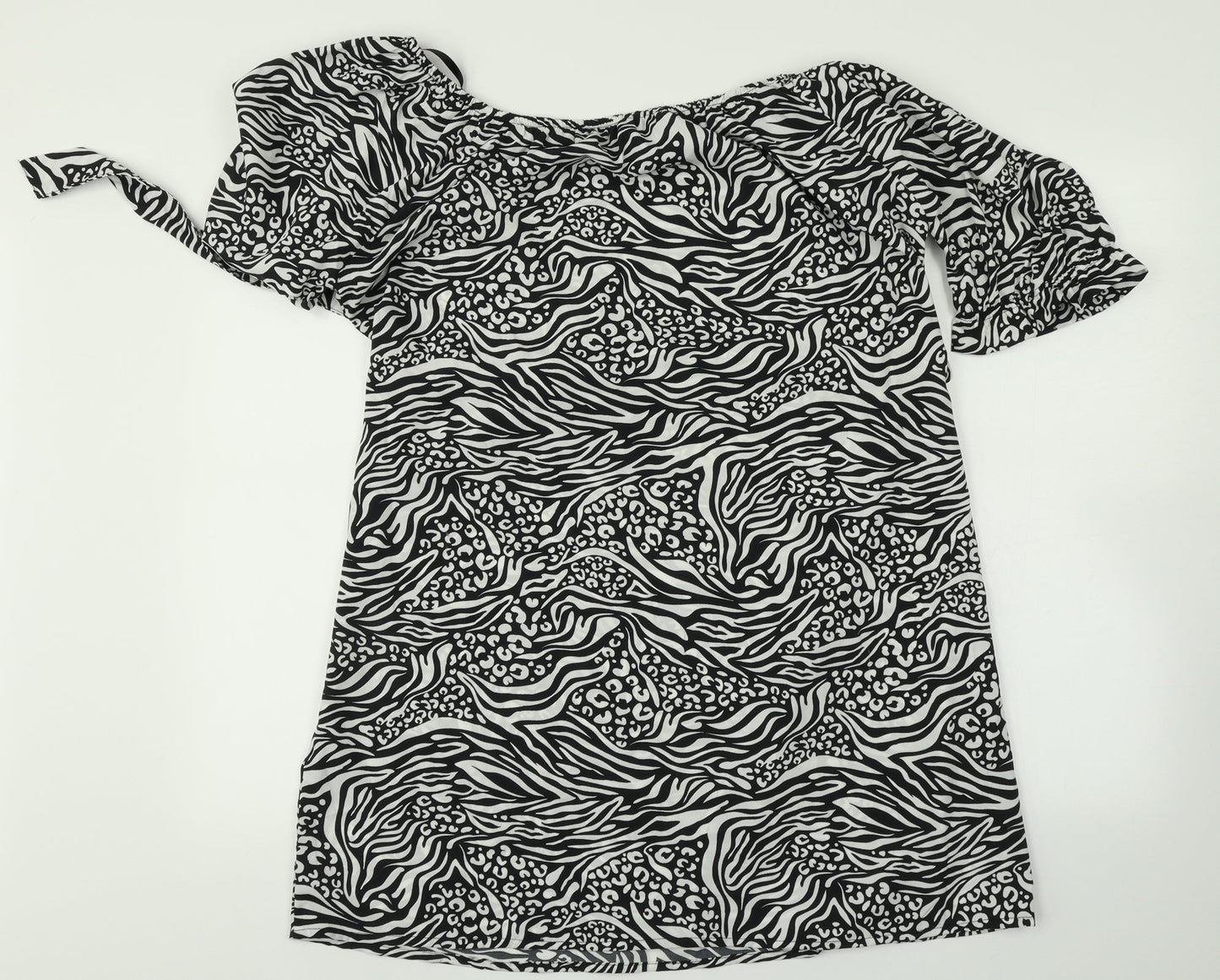 PEP & CO Womens Multicoloured Animal Print  Basic Blouse Size 14