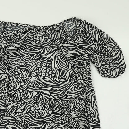 Pep&Co Womens Multicoloured Animal Print  Basic Blouse Size 14