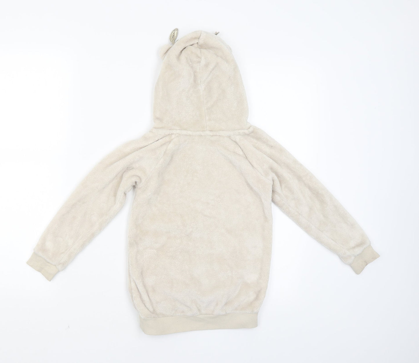 H&M Girls Beige   Pullover Hoodie Size 5-6 Years  - Raindeer