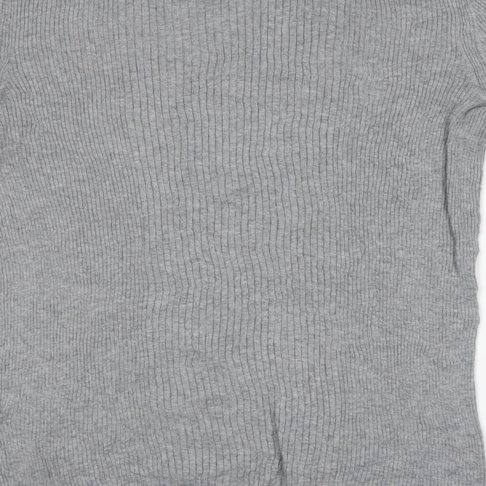 Gap Mens Grey Striped  Pullover Jumper Size L