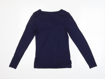 Preworn Womens Blue   Basic T-Shirt Size 14