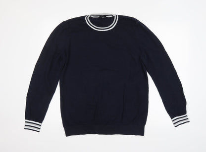 Preloved George Mens Blue   Pullover Jumper - Front
