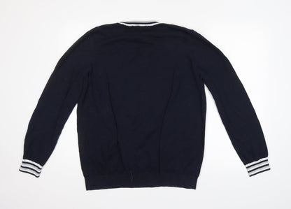Preloved George Mens Blue   Pullover Jumper - Back