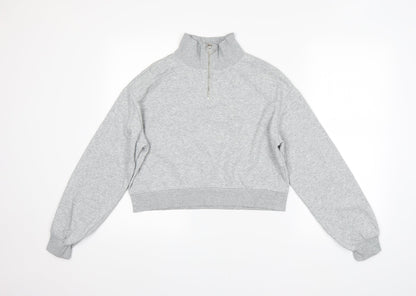 H&M Womens Grey   Pullover Sweatshirt Size S