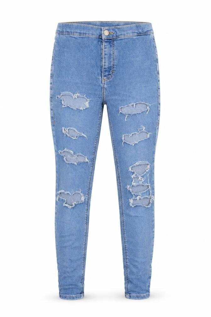 Topshop Womens Blue   Jegging Leggings Size 28 in L30 in