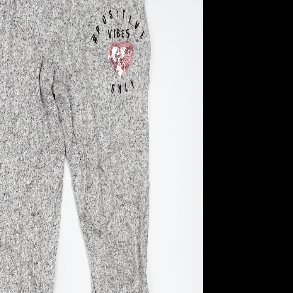 George Girls Grey    Pyjama Pants Size 10-11 Years