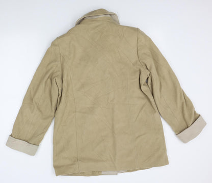 Marks & Spencer Womens Beige   Overcoat Coat Size 14