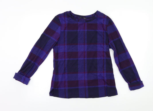 M&S Womens Multicoloured Check  Pullover Jumper Size 6