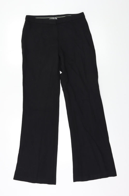 M&S Womens Black   Trousers  Size 8 L30 in