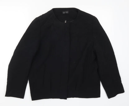 Topshop Womens Black   Jacket  Size 10