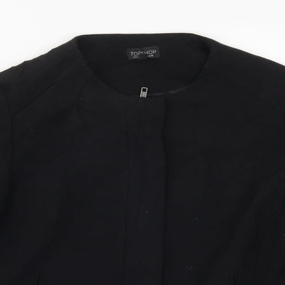 Topshop Womens Black   Jacket  Size 10