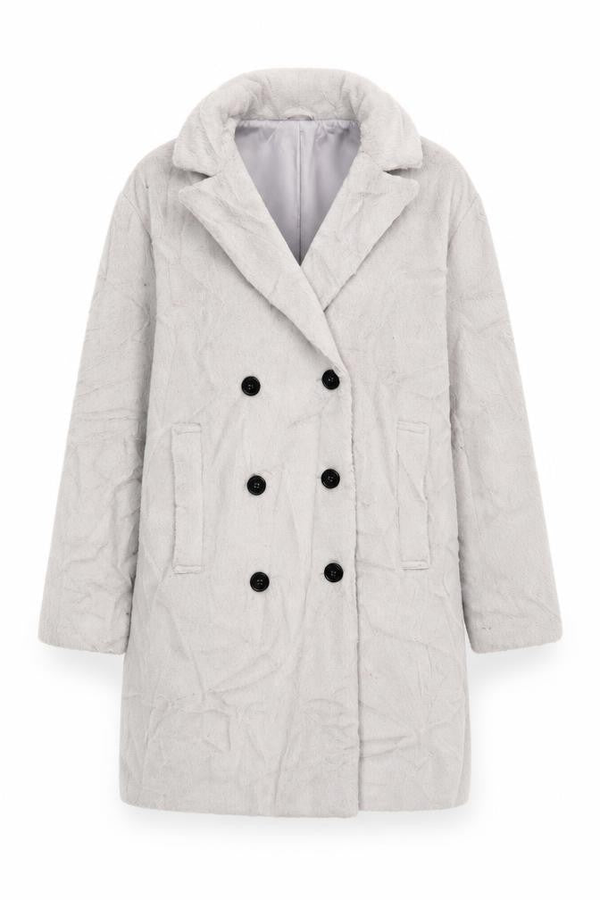 Atmosphere Womens Grey   Overcoat Coat Size 14