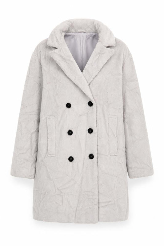 Atmoshere Womens Grey   Overcoat Coat Size 14