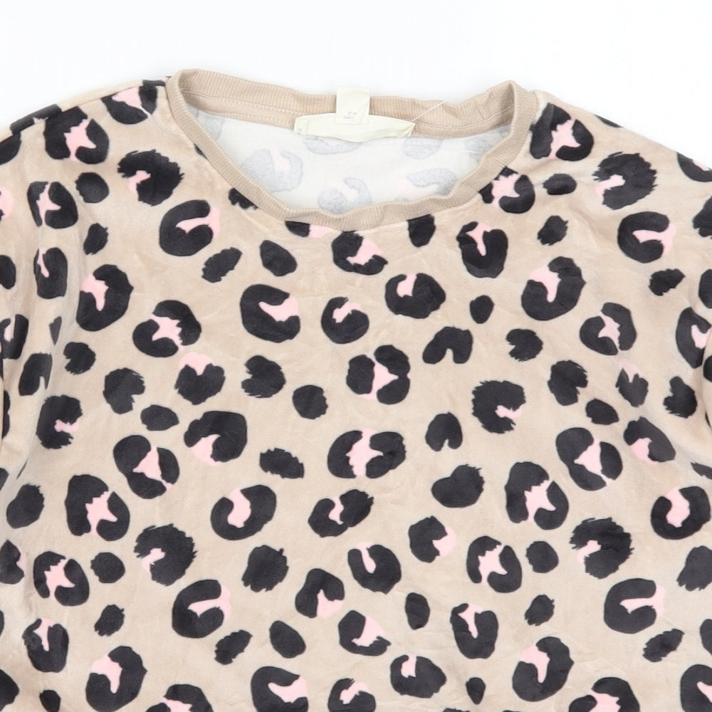 Marks and Spencer Girls Pink Animal Print  Top Pyjama Top Size 11-12 Years