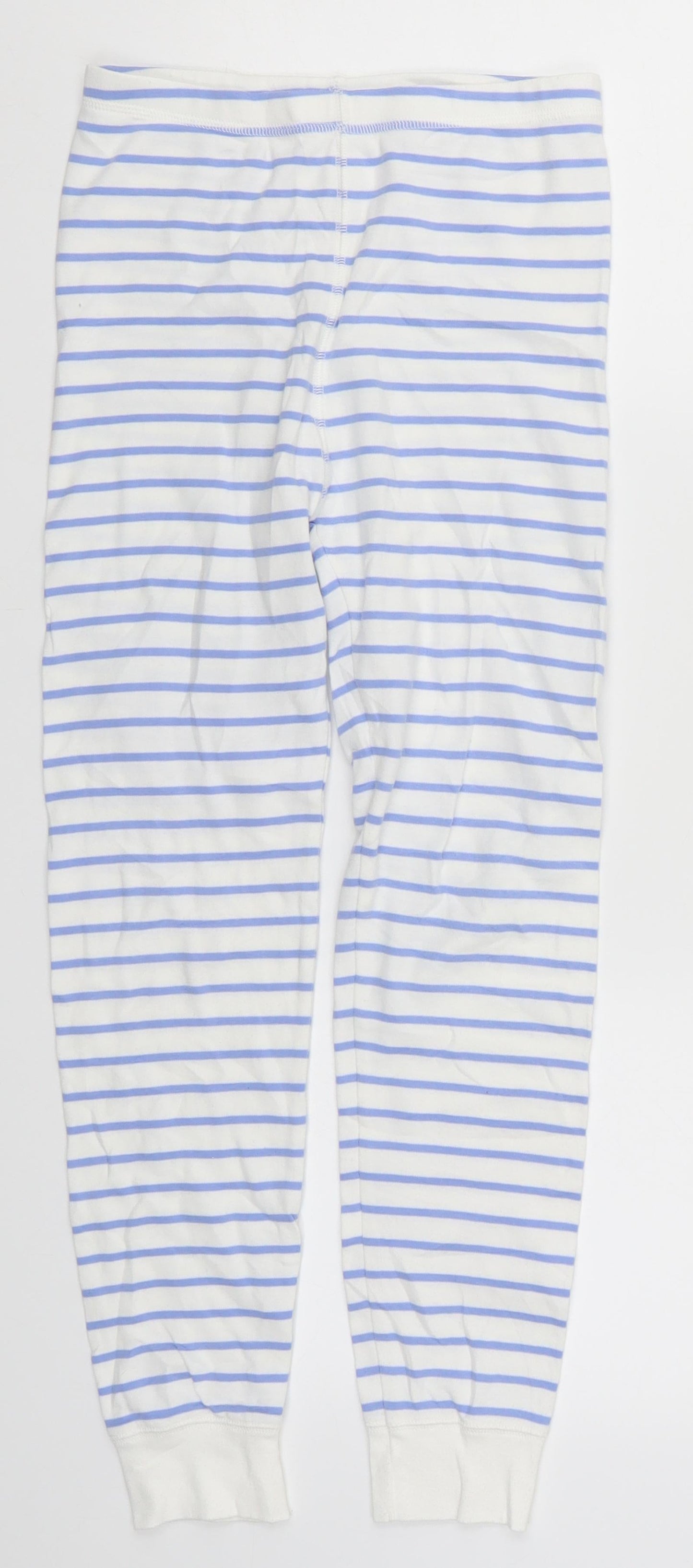 NEXT Girls Blue Striped  Sweatpants Trousers Size 11 Years - Loungewear