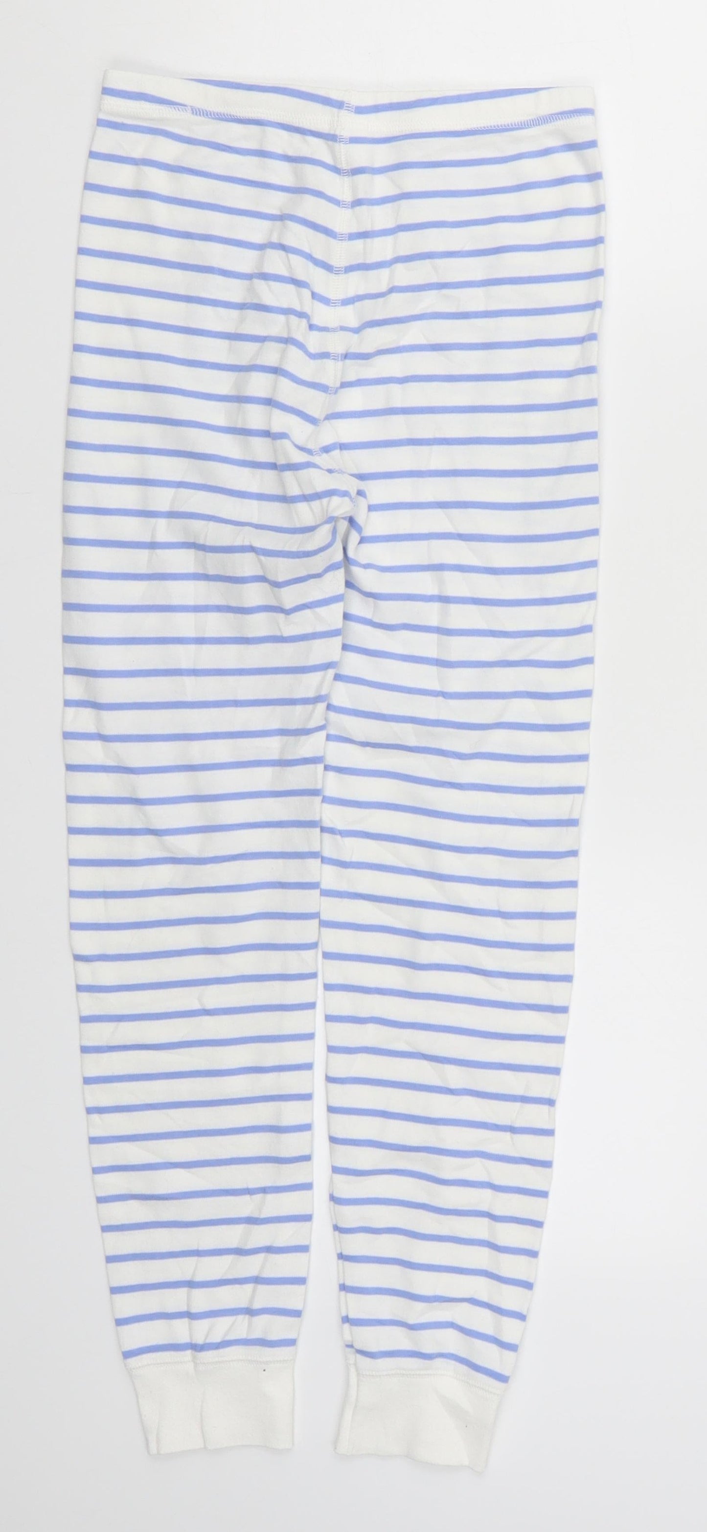NEXT Girls Blue Striped  Sweatpants Trousers Size 11 Years - Loungewear