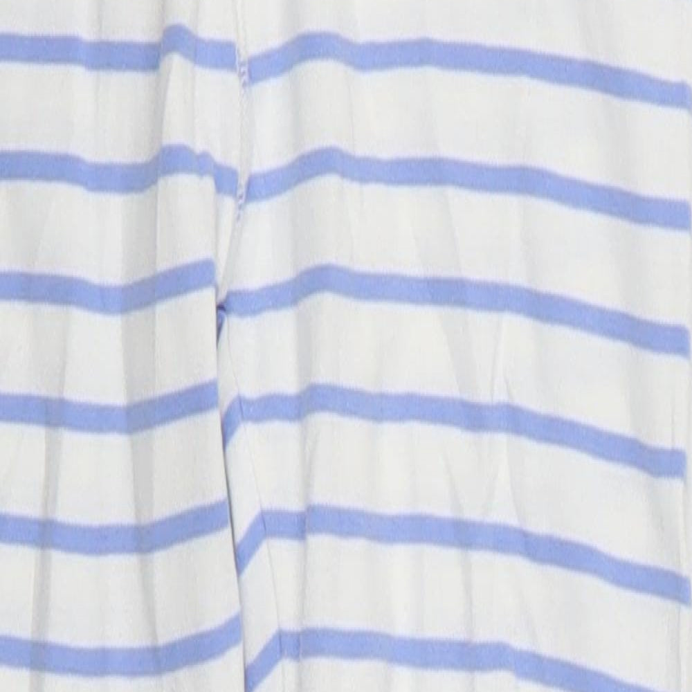 NEXT Girls Blue Striped  Sweatpants Trousers Size 11 Years - Loungewear