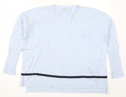 Great Plains Womens Blue Striped Knit Pullover Jumper Size S