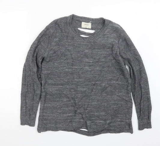 Papaya Womens Grey  Knit Pullover Jumper Size M