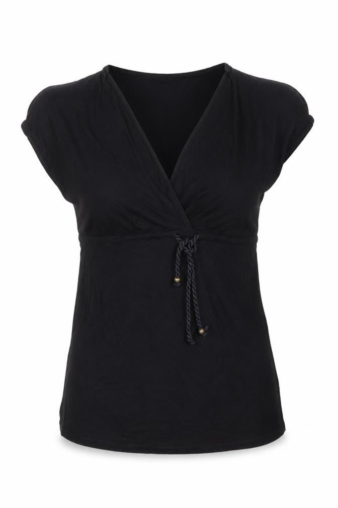 Ocean Club Womens Black   Basic T-Shirt Size 10