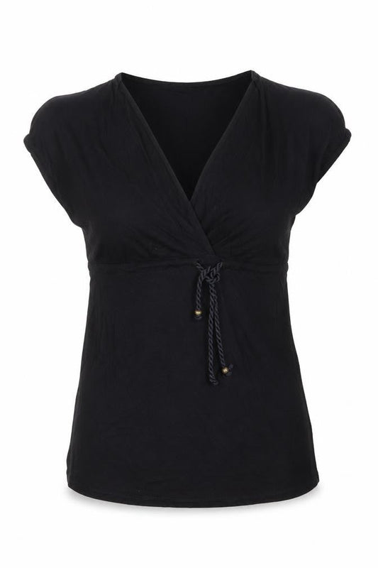 Ocean Club Womens Black   Basic T-Shirt Size 10