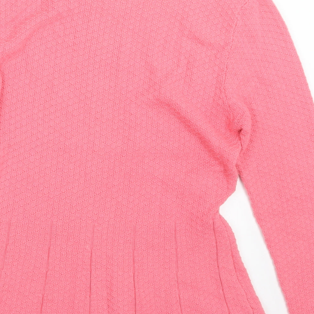 NEXT Womens Pink  Knit Pullover Jumper Size 12