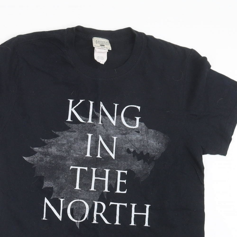 Gildan Mens Black    T-Shirt Size S  - Game of Thrones