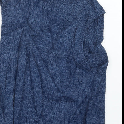 Preloved The Traders Womens Blue  Knit Cardigan Jumper Size M - Label