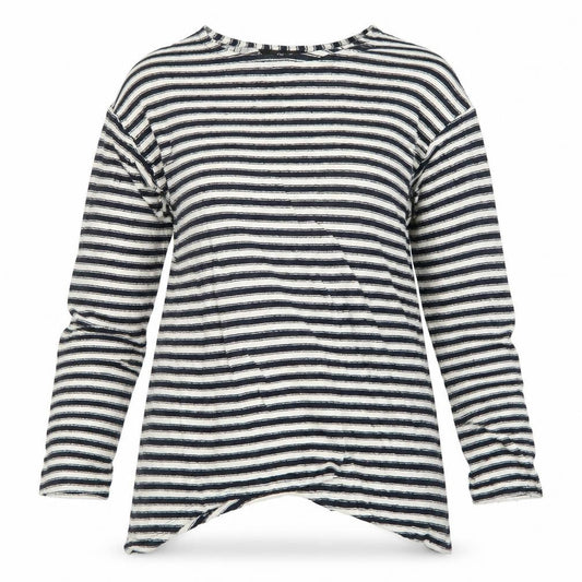 Next Womens Blue Striped Knit Pullover Jumper Size 8