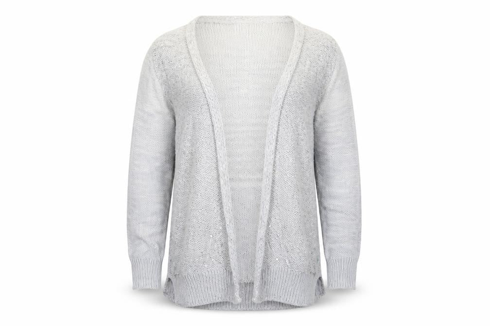Gap Girls Grey  Knit Cardigan Jumper Size 6-7 Years