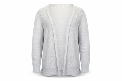 Gap Girls Grey  Knit Cardigan Jumper Size 6-7 Years