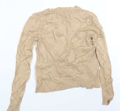 Marks & Spencer Womens Beige  Knit Pullover Jumper Size 12