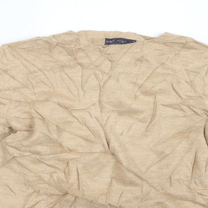 Marks & Spencer Womens Beige  Knit Pullover Jumper Size 12