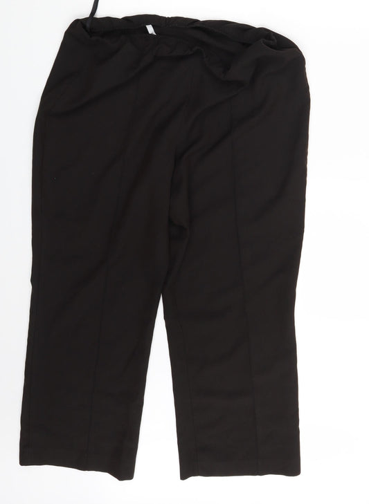 Preworn Womens Brown   Dress Pants Trousers Size 16 L24 in