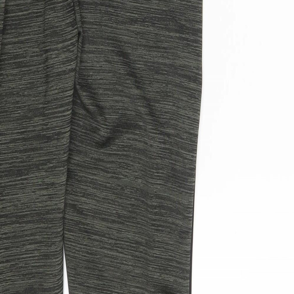 Fashoen Womens Green Striped  Jegging Leggings Size 8 L28 in