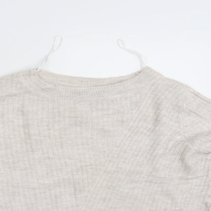M&Co Womens Beige   Pullover Jumper Size 8