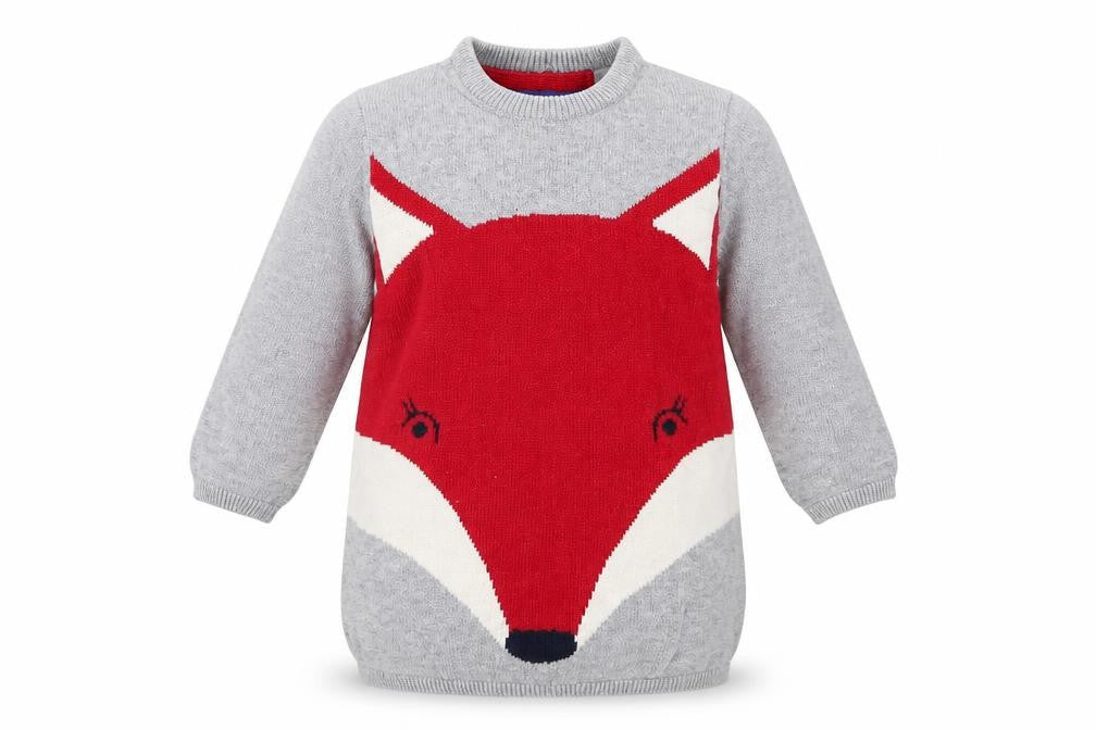 Lupilo Girls Grey   Pullover Jumper Size 3-6 Months