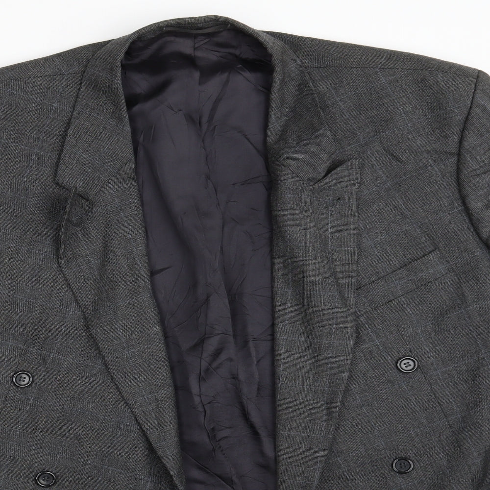 Bogart Mens Grey Check  Jacket Blazer One Size