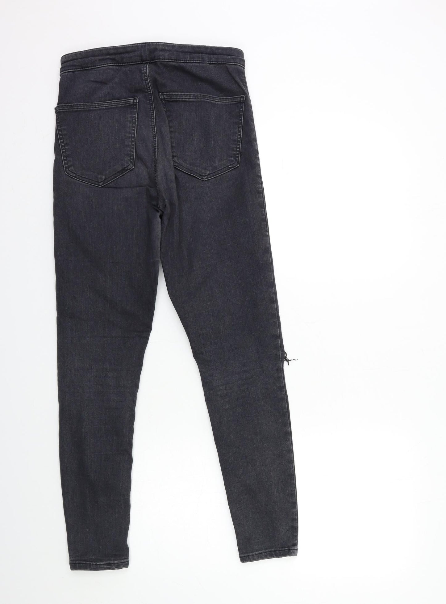 Topshop Womens Grey  Denim Skinny Jeans Size 28 in L30 in