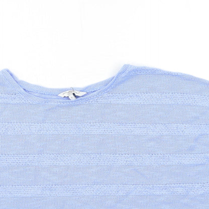 New Look Womens Blue  Knit Pullover Jumper Size S