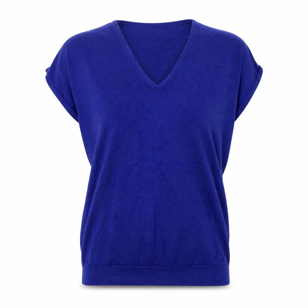 cash ca Womens Blue  Knit Pullover Jumper Size S