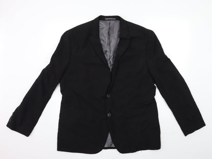Cedarwood State Mens Black Jacket Suit Jacket Size 44