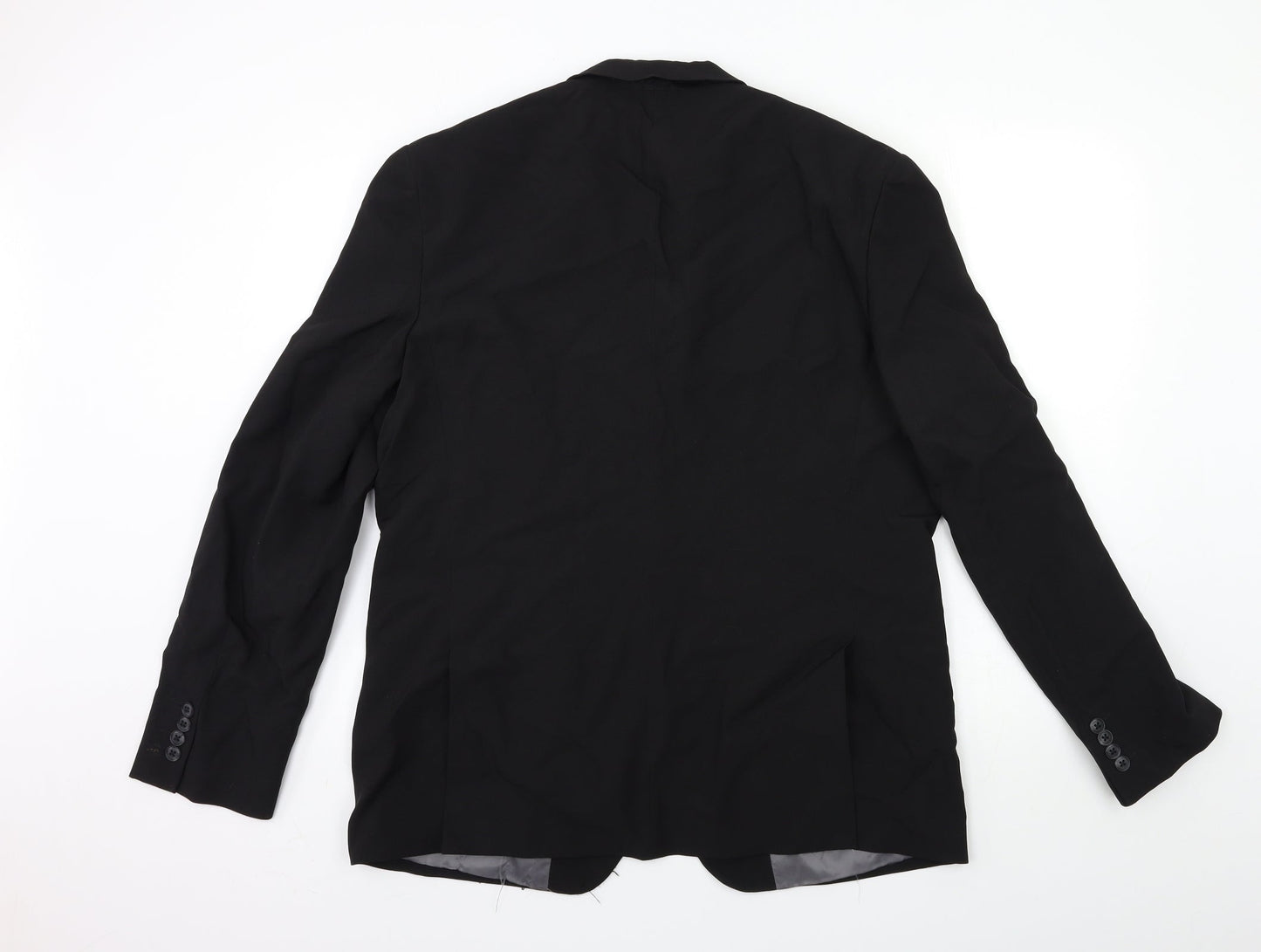 Cedar Wood State Mens Black   Jacket Suit Jacket Size 44