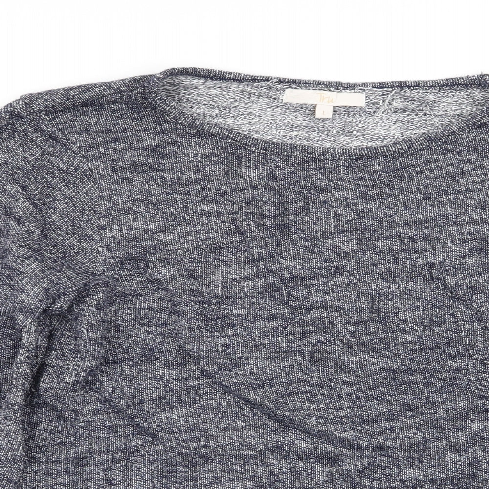 tru Womens Blue   Basic T-Shirt Size L