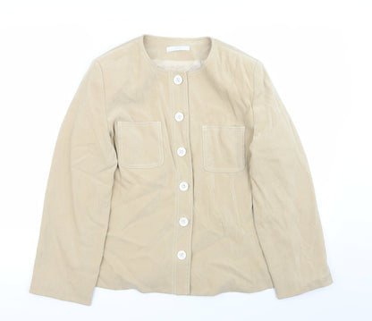 Marks & Spencer Womens Beige   Jacket Blazer Size 14