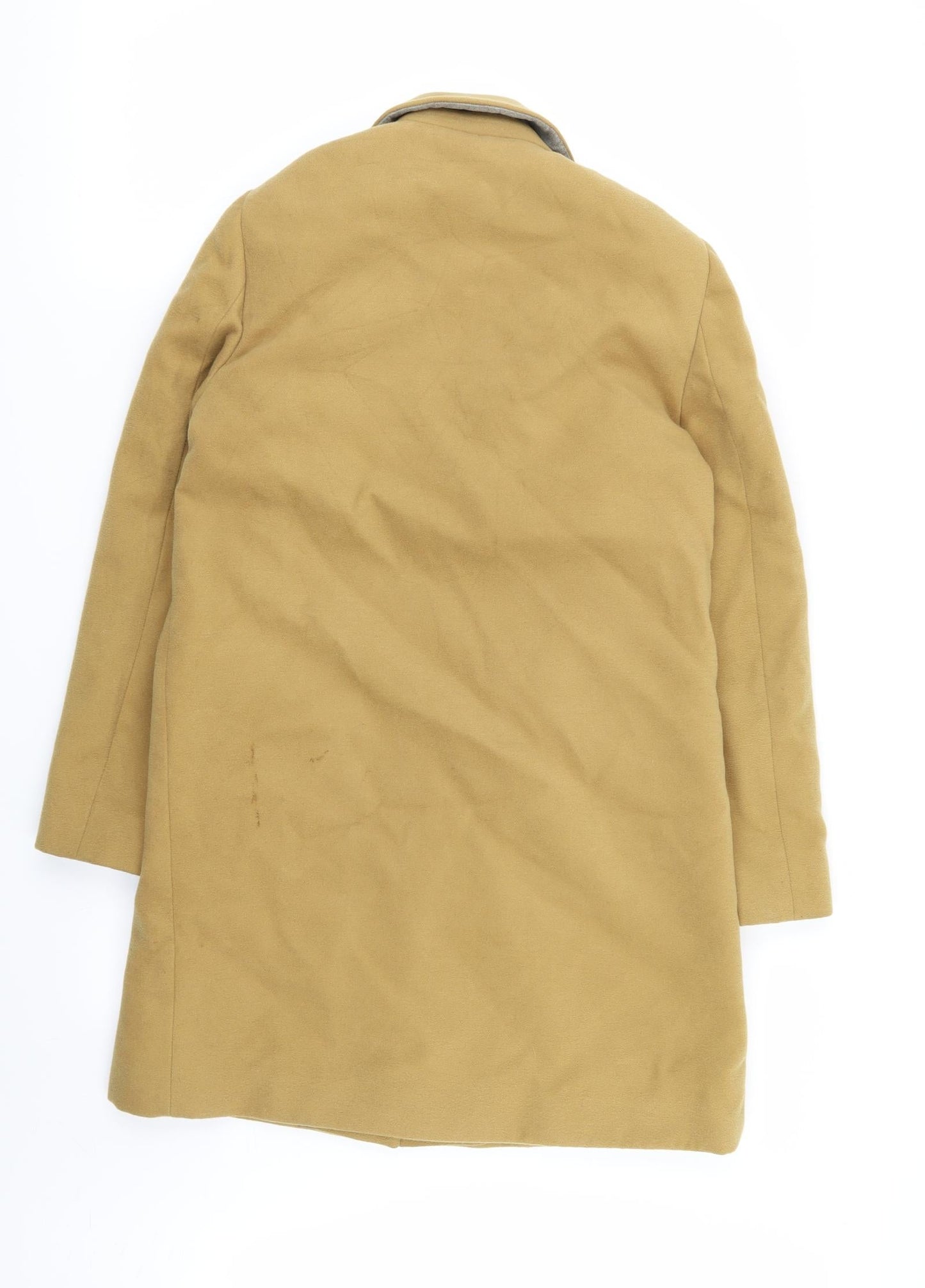 Topshop Womens Yellow   Overcoat Coat Size 6